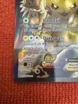 Pokemon Pikachu EX XY124 Black Star Promo 2016 Holo Card TCG - Image 5
