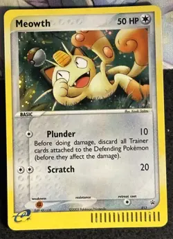 Meowth 013 (EX Series Collector's Tin) Pokemon Black Star Promo Holo NM - Image 1