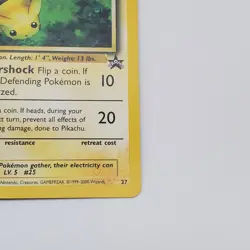 Pokemon Pikachu Black Star Promo 27 - NM/LP TCG - Image 4
