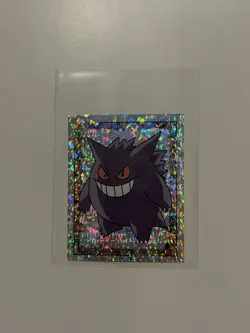 1999 Pokemon Action Flipz Series One Gengar Chrome Stickers - Image 1