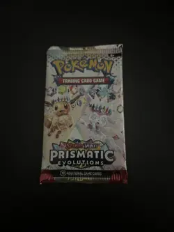 22.31g VERY HEAVY Prismatic Evolutions Pokemon Sealed Booster Pack New - Image 2