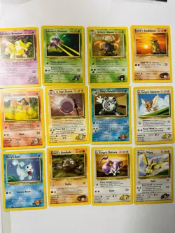 Vintage Pokemon Gym Heroes/Challenge Lot (21 Cards) - Erika Brock Blaine WOTC - Image 2