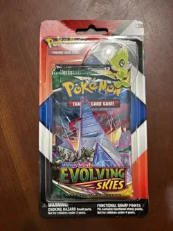 Pokemon TCG Evolving Skies Chilling Reign 2-Pack Pin Blister Celebi Pin - Image 1