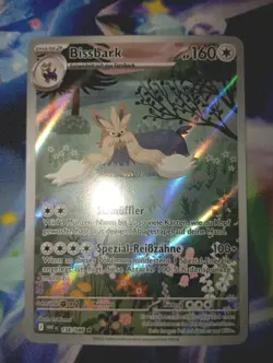 Pokemon Karte - Bissbark 156/086 Full Art / Weisse Flammen / Deutsch NM - Image 1