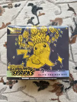 Pokemon Surging Sparks Elite Trainer Box ETB Pokemon Center Exclusive - SEALED - Image 1
