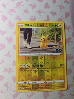 Pikachu 027/078 Pokemon GO Reverse Holo - Image 1