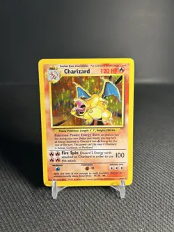 Pokemon TCG Charizard 4/102 Base Set Holo LP-/MP+ - Image 1