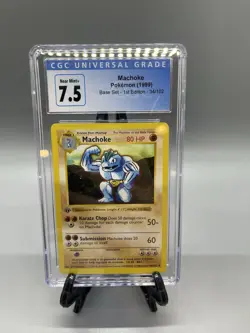 Machoke Pokemon Base Set 1st Edition #34 CGC 7.5 - Image 1