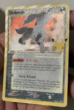 Pokemon Celebrations Umbreon Gold Star #17/17 Classic Collection - Image 2