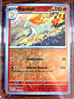 Rapidash Reverse Holo #027 - CGC MINT 9 - 2024 SV Temporal Forces - Pokemon TCG - Image 2