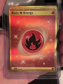 2023 Pokemon Obsidian Flames | Basic Fire Energy Gold 230/197 | Mint 🔥🔥 - Image 1