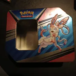 2022 POKEMON TCG Sylveon V New Wave Heroes Collectors Tin (EMPTY NO PACKS) USA! - Image 1