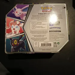 2022 POKEMON TCG Sylveon V New Wave Heroes Collectors Tin (EMPTY NO PACKS) USA! - Image 2