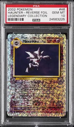 2002 POKEMON LEGENDARY COLLECTION #46 HAUNTER-REVERSE FOIL PSA 10 - Image 1