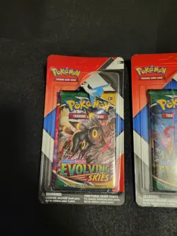 2x Pokemon Evolving Skies & Chilling Reign 2 Pack Blisters & Pins SEALED - Image 3