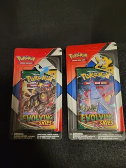 2x Pokemon Evolving Skies & Chilling Reign 2 Pack Blisters & Pins SEALED - Image 5