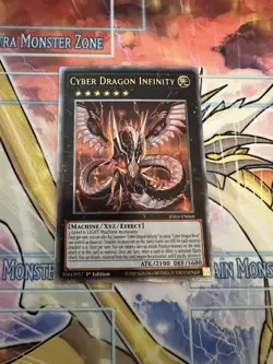 Yu-Gi-Oh! Cyber Dragon Infinity RA04-EN068 1st Edition Quarter Century Secret NM - Image 1