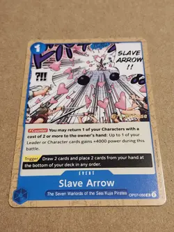 Slave Arrow OP07-056 Pre-release Stamped English One Piece prerelease rare - Image 1