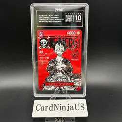 TAG PRISTINE 10 (990) Monkey D. Luffy SR Promo 2025 ST21-014 One Piece Japanese - Image 1
