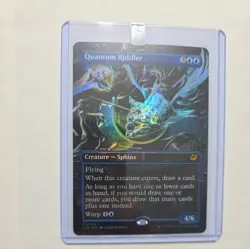 Quantum Riddler MTG Edge of Eternities Borderless extended art Foil Mythic #0305 - Image 4