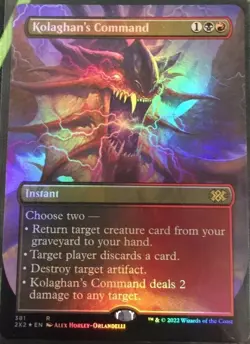 MTG Magic the Gathering Kolaghan's Command (381/686) Double Masters 2022 NM - Image 1