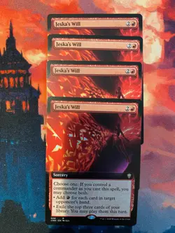 MTG Commander Legends Jeskas Will Extended Art x 1 - Image 1