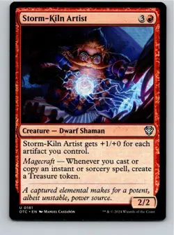 Magic the Gathering Storm-Kiln Artist Outlaws of Thunder Junction Commander MTG - Image 1