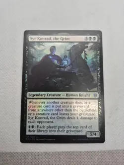Mint/Near-Mint, English - 1 x MTG Syr Konrad, the Grim - Foil Throne of Eldraine - Image 1