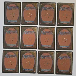 1995 Magic The Gathering Lot of 12 Green trading cards Moderately Played - Image 2
