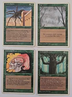 1995 Magic The Gathering Lot of 12 Green trading cards Moderately Played - Image 3
