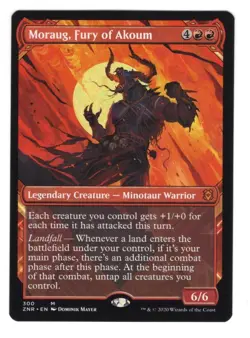 Moraug, Fury Of Akoum (showcase) M/NM Magic: The Gathering MTG Zendikar Rising - Image 1