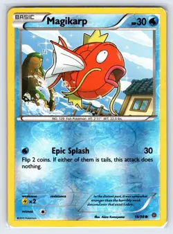 Magikarp 19/98 2015 XY Ancient Origins Pokemon Card Reverse Holo Common - Mp - Image 1
