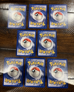 LOT - [8x] Ponyta 60/102 Shadowless - Base Set Pokemon TCG - Image 2