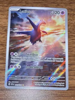 POKEMON TCG Surging Sparks LATIOS IR Illustration Rare Card 203/191 - Image 1
