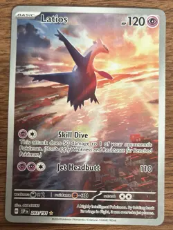 POKEMON TCG Surging Sparks LATIOS IR Illustration Rare Card 203/191 - Image 2