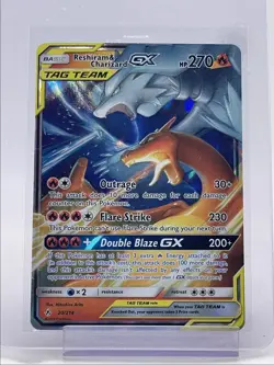 RESHIRAM & CHARIZARD GX 2019 POKEMON S&M UNBROKEN BONDS RARE HOLO Q6233 - Image 1