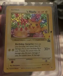Pokemon: Pikachu Birthday Surprise Celebrations 25th Anniversary Blk Star Promo - Image 2