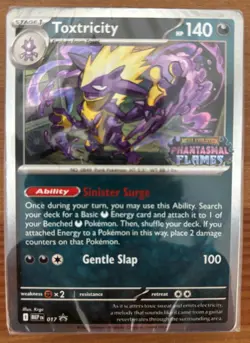 Toxtricity MEP017. Phantasmal Flames Pokemon TCG Prerelease Promo Sealed Cards - Image 1