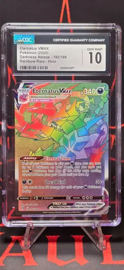 CCC 10 Eternatus Vmax #192/189 Darkness Ablaze NM/Near Mint Pokemon 2020 - Image 2