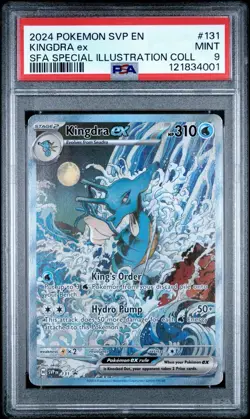 2024 POKEMON SVP EN-SV BLACK STAR PROMO #131 KINGDRA EX PSA 9 - Image 1