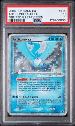 PSA 1 Articuno ex 114/112 FireRed LeafGreen FRLG 2004 Secret Holo Pokemon Card - Image 1