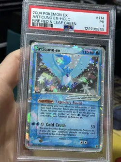 PSA 1 Articuno ex 114/112 FireRed LeafGreen FRLG 2004 Secret Holo Pokemon Card - Image 3