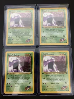 Koga's Grimer 78/132 1st Edition NM Gym Challenge Non-Holo Pokemon Card - Image 1