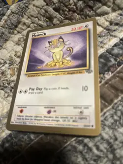 Meowth Gold Bordered Promo Fruit Roll Up Vintage Pokemon TCG Card 56/64 MP - Image 2