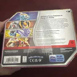 Pokemon TCG Paradox Destinies Tin Iron Crown EX 5 packs New Factory Sealed - Image 3