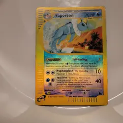 Pokemon 2003 Skyridge Vaporeon TCG Reverse Holo Card 33/144 - Image 1