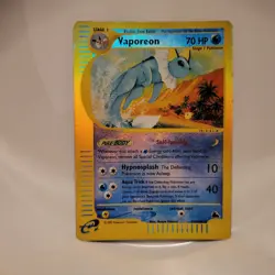 Pokemon 2003 Skyridge Vaporeon TCG Reverse Holo Card 33/144 - Image 2