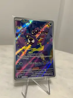 Pokemon TCG Gastly Illustration Rare IR Holo Card 177/162 Temporal Forces - Image 2