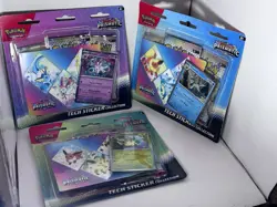 Pokemon TCG Prismatic Evolutions Tech Sticker Collection Blister Set of 3 Sealed - Image 1
