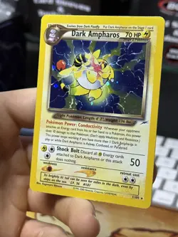 Dark Ampharos 1/105 Neo Destiny 2000 Holo Rare WOTC Pokemon Card TCG - Image 4